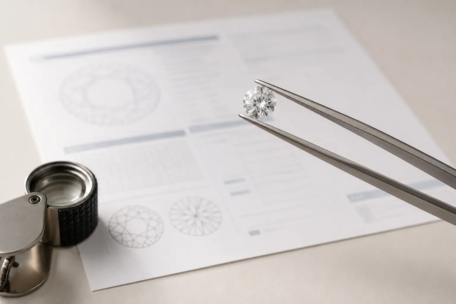 Diamant og graderingsrapport